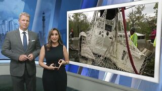 Helicopter used to remove boats from mangroves on Fort Myers Beach