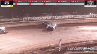 Boom Briggs Goes For a Wild Ride During Lucas Oil Late Models Heat Race at Golden Isles