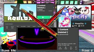 funky friday/MORE GAMES ARE GETTING DELETED OFF ROBLOX.. (banned)