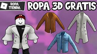 CONSIGUE ROPA 3D GRATIS en ROBLOX