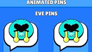 Brawl Stars New Animated Pins | EVE, New Skin Pins & More