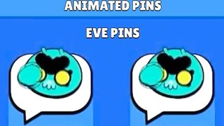 Brawl Stars New Animated Pins | EVE, New Skin Pins & More