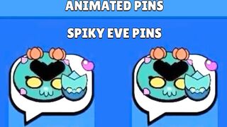 Brawl Stars New Animated Pins | EVE, New Skin Pins & More