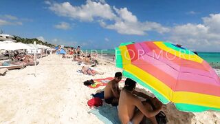 Playa Del Carmen Beach Walk Tour // Riviera Maya Mexico