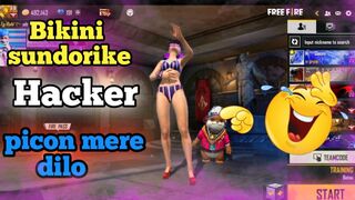 Bikini sundori ke eka peye ye ki korlo hacker???????? hacker video free fire || free fire funny video ||