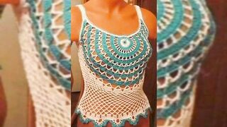 Beautiful crochet ladies crop top design//crochet bikini top design ideas