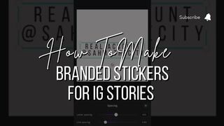 How to Make Branded Stickers for Instagram Stories | Real Account Sticker on Instagram Story 2022