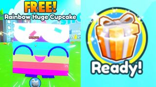 ????New *FREE* RAINBOW HUGE CUPCAKE in Pet Simulator X (Roblox)