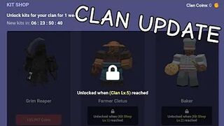 NEW kit shop in roblox bedwars! (clan update)