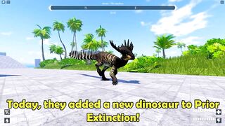 Roblox Prior Extinction - NEW Fictional Dinosaur SENTICEPHALE!