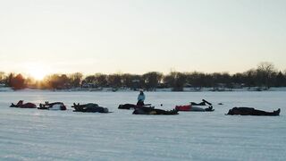 Ice Yoga on Crooked Lake