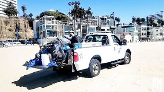 Homeless Encampment Clean-up at Santa Monica Beach