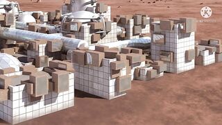 Mars perseverance rover capture Models for the homes that will be built in the future on Mars