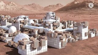 Mars perseverance rover capture Models for the homes that will be built in the future on Mars