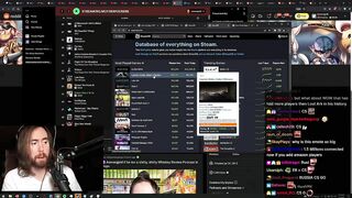 Asmongold checks most played games on Steam