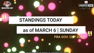 PBA STANDINGS TODAY as of MARCH 6, 2022 | GAME RESULTS TODAY | Games Schedule on Wednesday