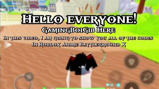 All Codes In Anime Battleground X [Roblox]