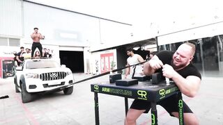 ARM WRESTLING TRUCK PULL CHALLENGE