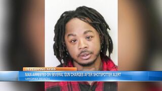 Virginia Beach man arrested on several charges following ShotSpotter alert