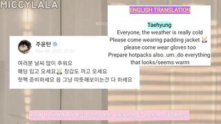 TAEHYUNG at the CONCERT VENUE! Glimpse of PTD SETLIST?! Taehyung Twitter and Instagram Update