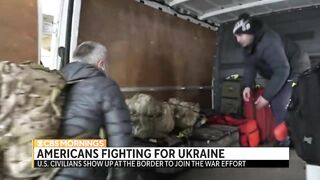 Americans travel to Ukraine to help Ukrainians defend against Russia