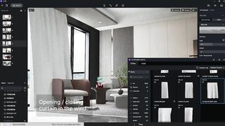 D5 Assets Library Updates｜Interior Models | 3 Types of Dynamic Curtains