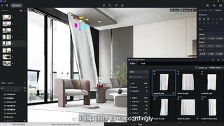 D5 Assets Library Updates｜Interior Models | 3 Types of Dynamic Curtains