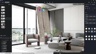 D5 Assets Library Updates｜Interior Models | 3 Types of Dynamic Curtains