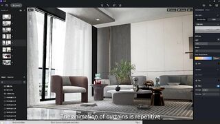 D5 Assets Library Updates｜Interior Models | 3 Types of Dynamic Curtains