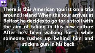 ????Adult funny Joke: American Tourist in Ireland