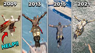 Evolution of Jumping Into Water In Assassin's Creed Games (2007-2021)