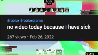 Roblox YouTuber FAKES CANCER FOR VIEWS..