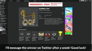 How to get the GOLDLIKA: OOF (+GIVEAWAY!) | Roblox