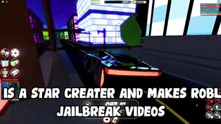 I Don't Know About This Roblox Jailbreak Youtuber.. | He WAS My Inspiration To Make YouTube Videos..