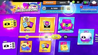 All Season 11 BRAWL PASS REWARDS on 0 TROPHY Account - Brawl Stars (concept)