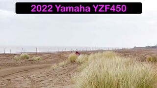 Riding Dirtbikes on the BEACH | 2 stroke VS 4 stroke | Super DEEP | YZ250 YZF450