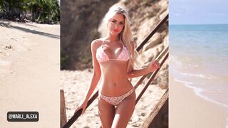 Marli Alexa Send Fans Wild With Her Bombshell Bikini Figure