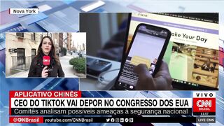 CEO do TikTok testemunhará perante Congresso dos EUA em março | LIVE CNN