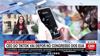 CEO do TikTok testemunhará perante Congresso dos EUA em março | LIVE CNN