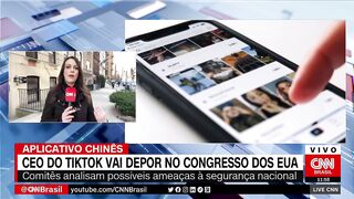 CEO do TikTok testemunhará perante Congresso dos EUA em março | LIVE CNN