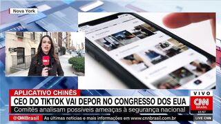 CEO do TikTok testemunhará perante Congresso dos EUA em março | LIVE CNN