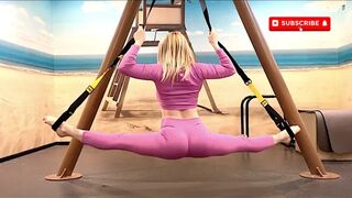 Yoga exercise | Contortion and Gymnastics Training | Workout Flexible Legs | Split challenge