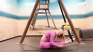 Yoga exercise | Contortion and Gymnastics Training | Workout Flexible Legs | Split challenge