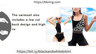 Black And White Patchwork BIKINI One-Pieces SWIMSUITS Woman 2023