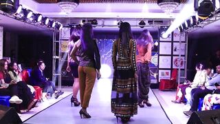 The models Hub presents ODISHA FASHION RUNWAY WEEK EDITION-1 and KALINGA AWARD 2023. powered by Evos