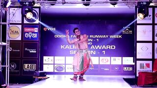 The models Hub presents ODISHA FASHION RUNWAY WEEK EDITION-1 and KALINGA AWARD 2023. powered by Evos