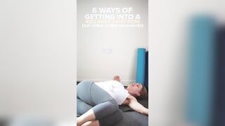 Getting into a Reclining Twist in Yoga #yogashorts #shorts