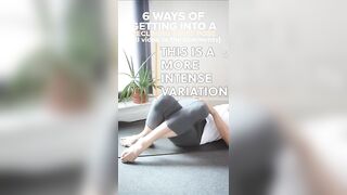 Getting into a Reclining Twist in Yoga #yogashorts #shorts