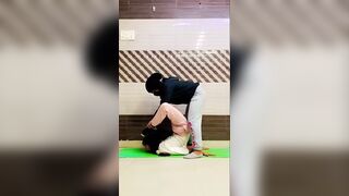 Purna Shalbhasana Practice | #shorts #yoga #backbending #flexibility #yt #ytshorts