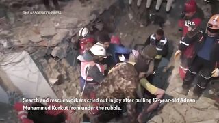 Teenager rescued 94 hours after Turkey quake